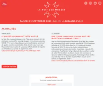 Lanuitdesmusees.ch(La Nuit des Musées) Screenshot