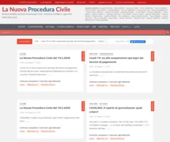 Lanuovaproceduracivile.com(Rivista scientifica di diritto processuale civile) Screenshot