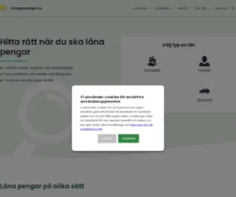 Lanupplysningen.se(Hur du enklast lånar pengar) Screenshot