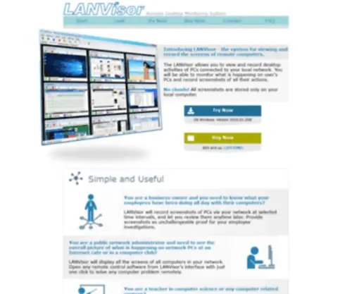 Lanvisor.com(Remote desktop) Screenshot