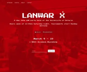 Lanwarx.ca(LANWAR X) Screenshot