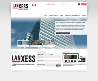Lanxess.ca(Home Canada) Screenshot