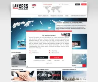 Lanxess.co.uk(LANXESS UK) Screenshot