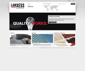 Lanxess.com.ar(LANXESS Argentina) Screenshot