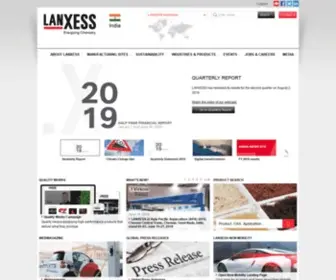 Lanxess.in(The core business of LANXESS) Screenshot