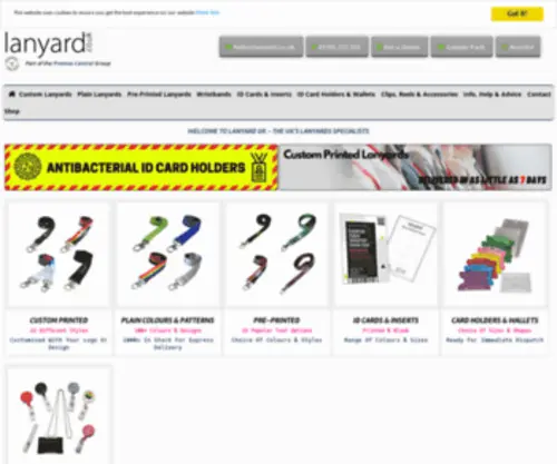 Lanyard.co.uk(Custom Printed Lanyards & ID Card Holders) Screenshot