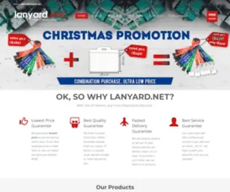 Lanyard.net(Custom lanyards and badge holders from which) Screenshot