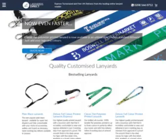 Lanyardsdirect.co.uk(Custom Printed & Plain Lanyards) Screenshot