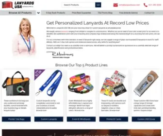 Lanyardsusa.com(Custom Lanyards) Screenshot