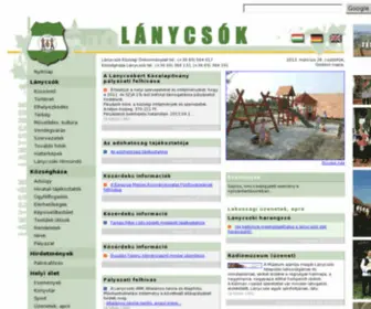 Lanycsok.hu(Lánycsók az egyik legszebb nevű magyar falu) Screenshot