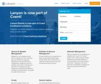 Lanyonevents.com(Event Management Software) Screenshot
