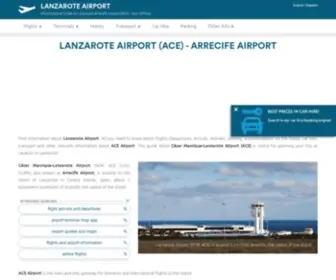 Lanzarote-Airport.net(Informational Guide to Cesar Manrique) Screenshot