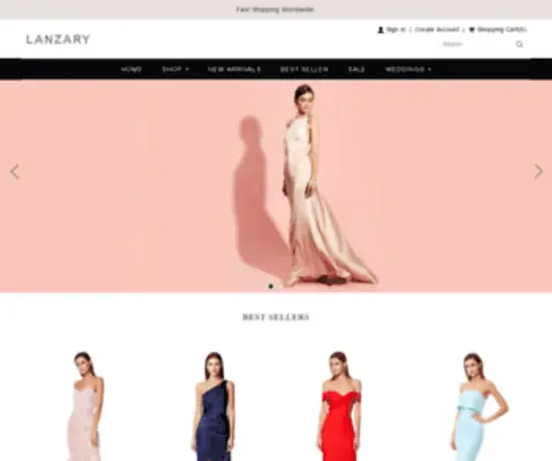 Lanzary.com(Women's Style Dresses for all Occasions) Screenshot