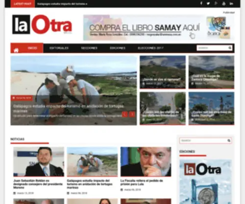 Laotra.com.ec(Revista La Otra) Screenshot