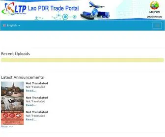 Laotradeportal.org(Lao Trade Portal) Screenshot