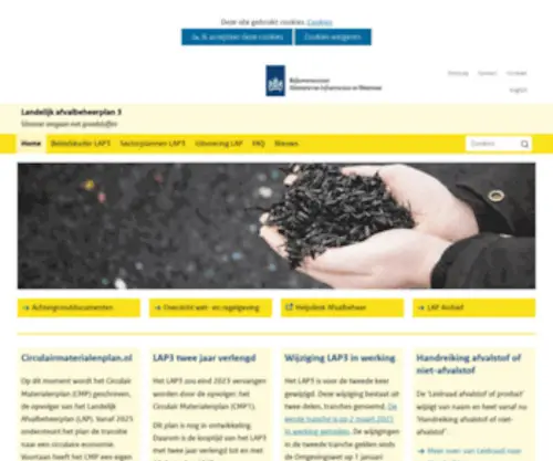 Lap3.nl(In het Landelijk afvalbeheerplan (LAP3)) Screenshot