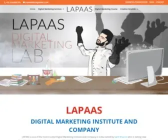 Lapaas.com(Digital Marketing Institute in Rohini Delhi from Youtube Digital Marketing Expert Sahil Khanna) Screenshot