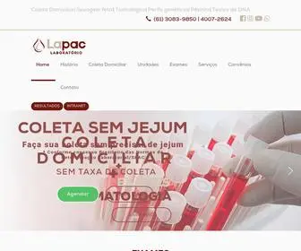 LapaCDf.com.br(Lapac Laboratório) Screenshot