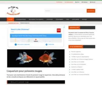 Lapagedupoissonrouge.net(Tout savoir sur les Poissons Rouges) Screenshot