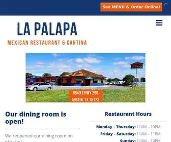 Lapalapaaustin.com(Here at La Palapa) Screenshot