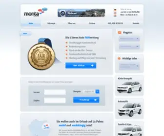 Lapalmarentacar.com(Monta Rent a Car) Screenshot