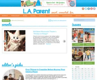Laparent.com(Events, Activities for Kids and Things To Do In L.A) Screenshot