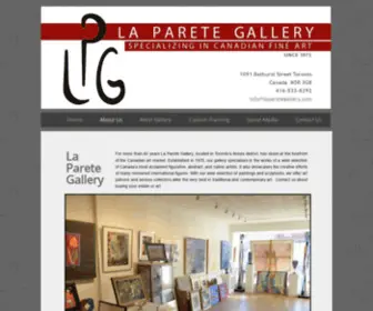 Laparetegallery.com(La Parete Gallery) Screenshot