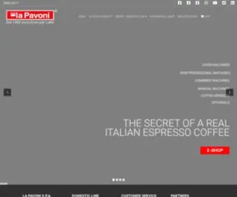Lapavoni.com(La Pavoni) Screenshot