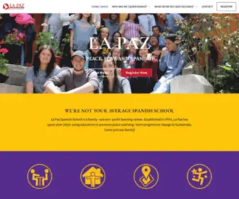 Lapazspanishschool.com(Escuela La Paz) Screenshot