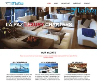 Lapazyachtcharters.com(La Paz Yacht Charters) Screenshot