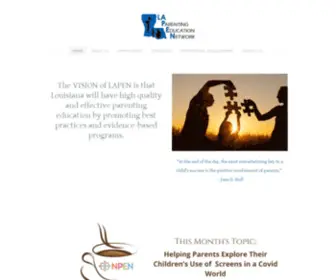 Lapen.org(Louisiana Parenting Education Network) Screenshot