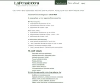 Lapensie.com(Program GRATUIT de calculare pensii) Screenshot