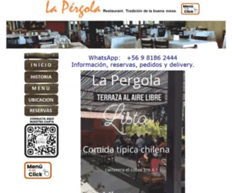 Lapergolarestaurant.cl(La Pergola Chilena) Screenshot