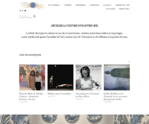 Laperle-Paris.com(Suivez l’art et la culture à Paris et en régions à travers nos articles et nos vidéos) Screenshot