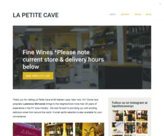 Lapetitecavenyc.com(Fine Wines) Screenshot