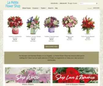 Lapetiteflowershop.com(Los Angeles Florist) Screenshot