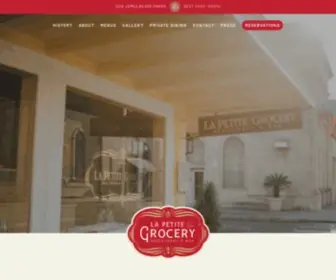 Lapetitegrocery.com(La Petite Grocery) Screenshot