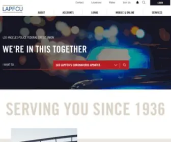 Lapfcu.org(Los Angeles Police Federal Credit Union) Screenshot