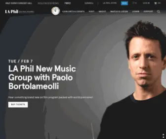 Laphil.com(LA Phil) Screenshot