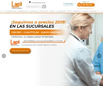 Lapi.com.mx(Lapi laboratorio médico) Screenshot