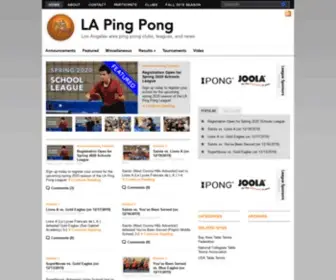 Lapingpong.com(LA Ping Pong) Screenshot