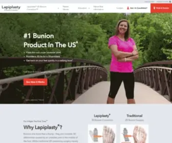 Lapiplasty.com(Bunion Surgery has changed. Learn about the benefits of the Lapiplasty®) Screenshot