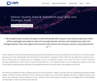 Lapisdata.com(Lapis Data Analytics) Screenshot