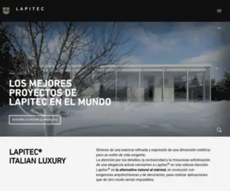 Lapitec.es(Placas de piedra sinterizada 100% naturales) Screenshot