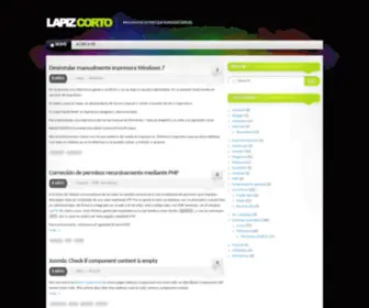 Lapizcorto.com(Lapiz Corto) Screenshot