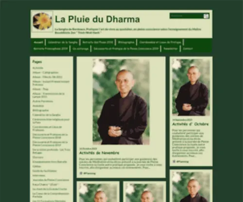 Lapluiedudharma.fr(La Pluie du Dharma) Screenshot