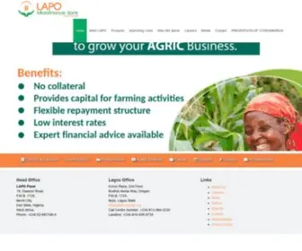 Lapo-Nigeria.org(LAPO Microfinance Bank) Screenshot