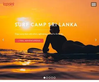 Lapointcamps.com(Surf Camps & Surf Trips) Screenshot