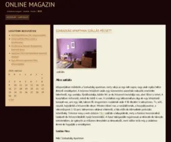 Lapok.org(Honlapkészítés Online kulturális magazin Online magazin) Screenshot