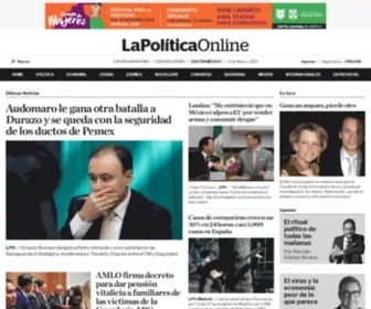 Lapoliticaonline.com.mx(La Política Online) Screenshot